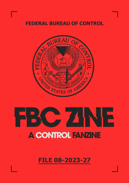 Image of the cover of the FBC Zine - A Control Fanzine released in 2023.